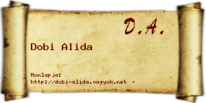 Dobi Alida névjegykártya